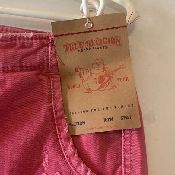 TRUE RELIGION JEANS Very berry Jordan pant Size 28 NWT - Picture 8 of 12